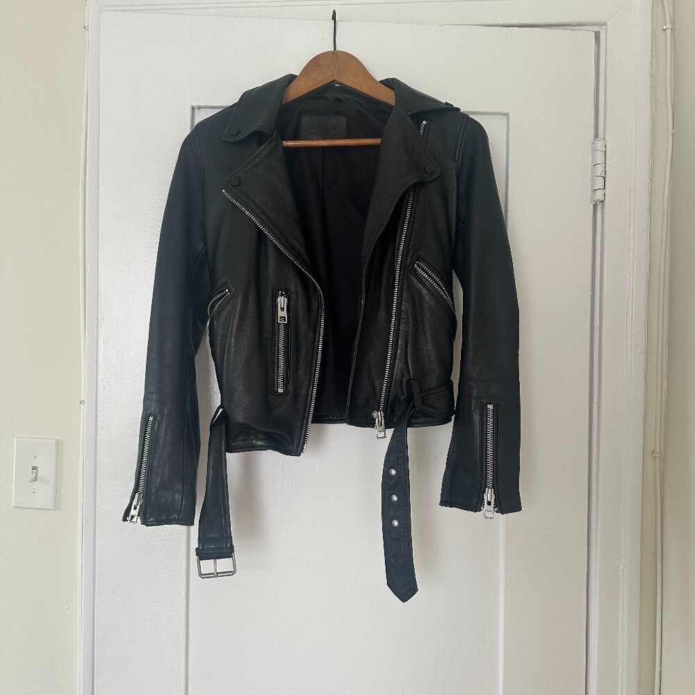 All Saints Balfern Leather Biker Jacket